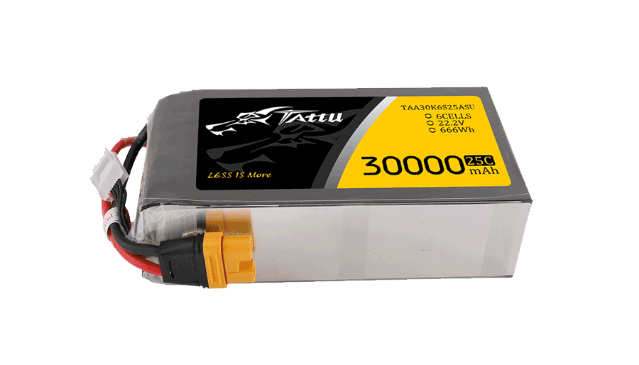 30000mAh 22.2V軟包無(wú)人機鋰電池 放電25C Tattu